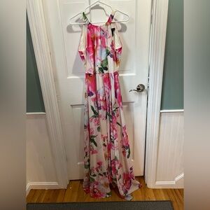 INC International Concepts Floral Dress with Pink and Orange